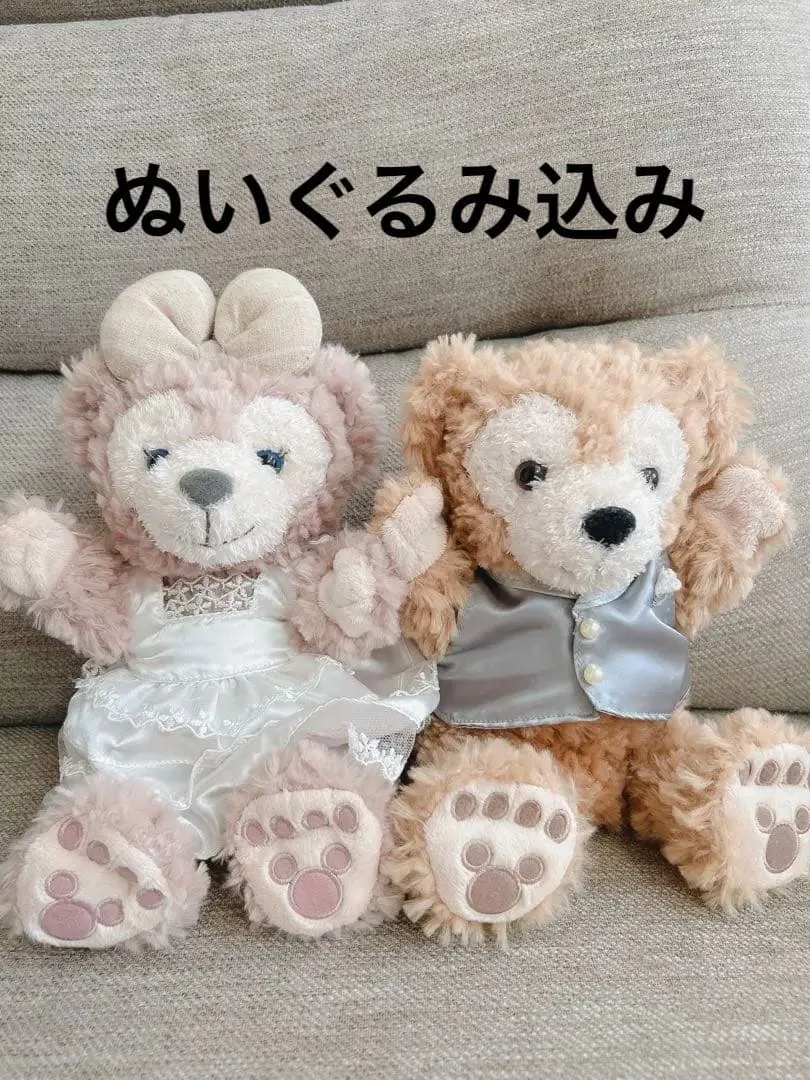 ダッフィー シェリーメイ ウエディングドレス パペット