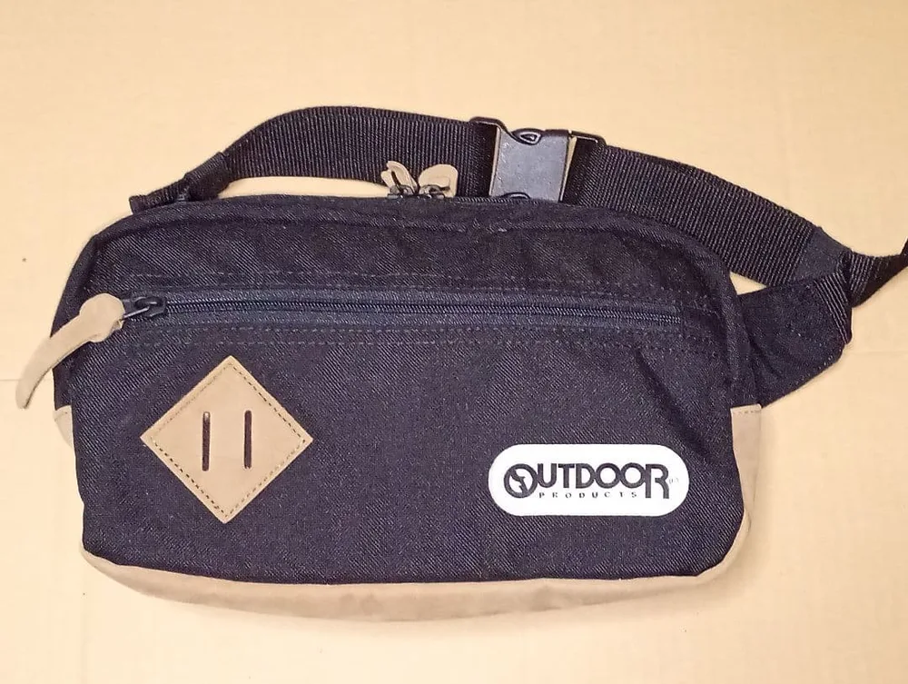 【OUTDOOR】 ウエストバッグ(黒)