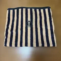 FENDI タオルケット ストライプ ロゴ刺繍140×210cm