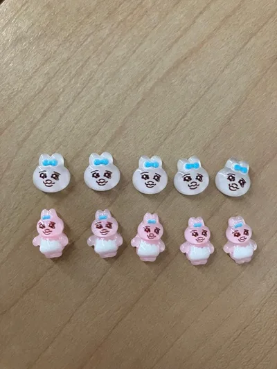 おぱんちゅうさぎ 10個 ネイルパーツ デコパーツ