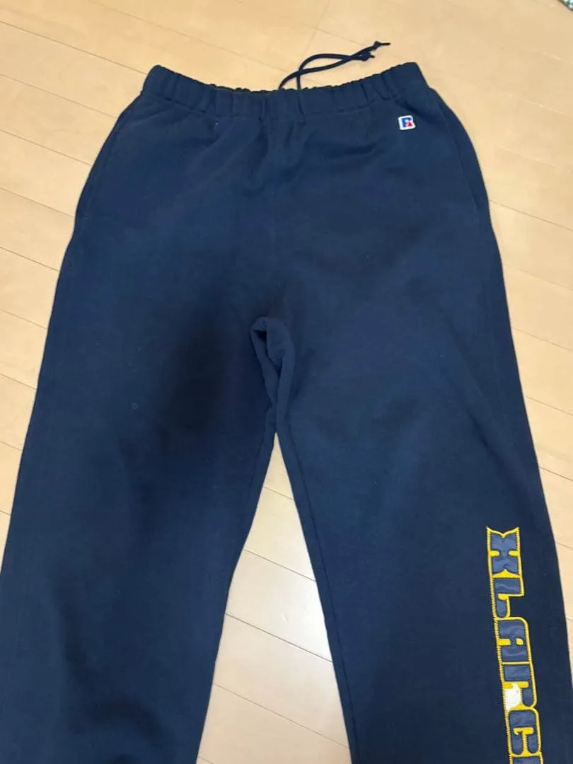 XLARGE × Russell スウェットパンツ ネイビー