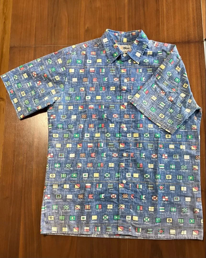 reyn spooner レインスプーナー アロハシャツ 国旗柄 Mサイズ