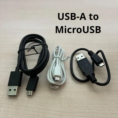 未使用に近い USB-A to Micro B ケーブル 3本セット