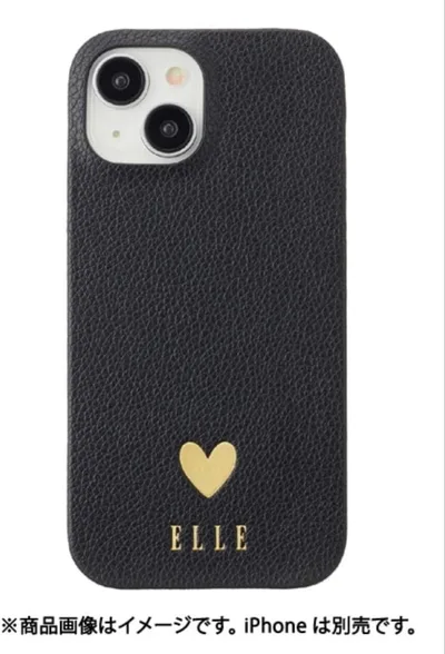 新品 エル ELLE iPhone 15用ケース Black