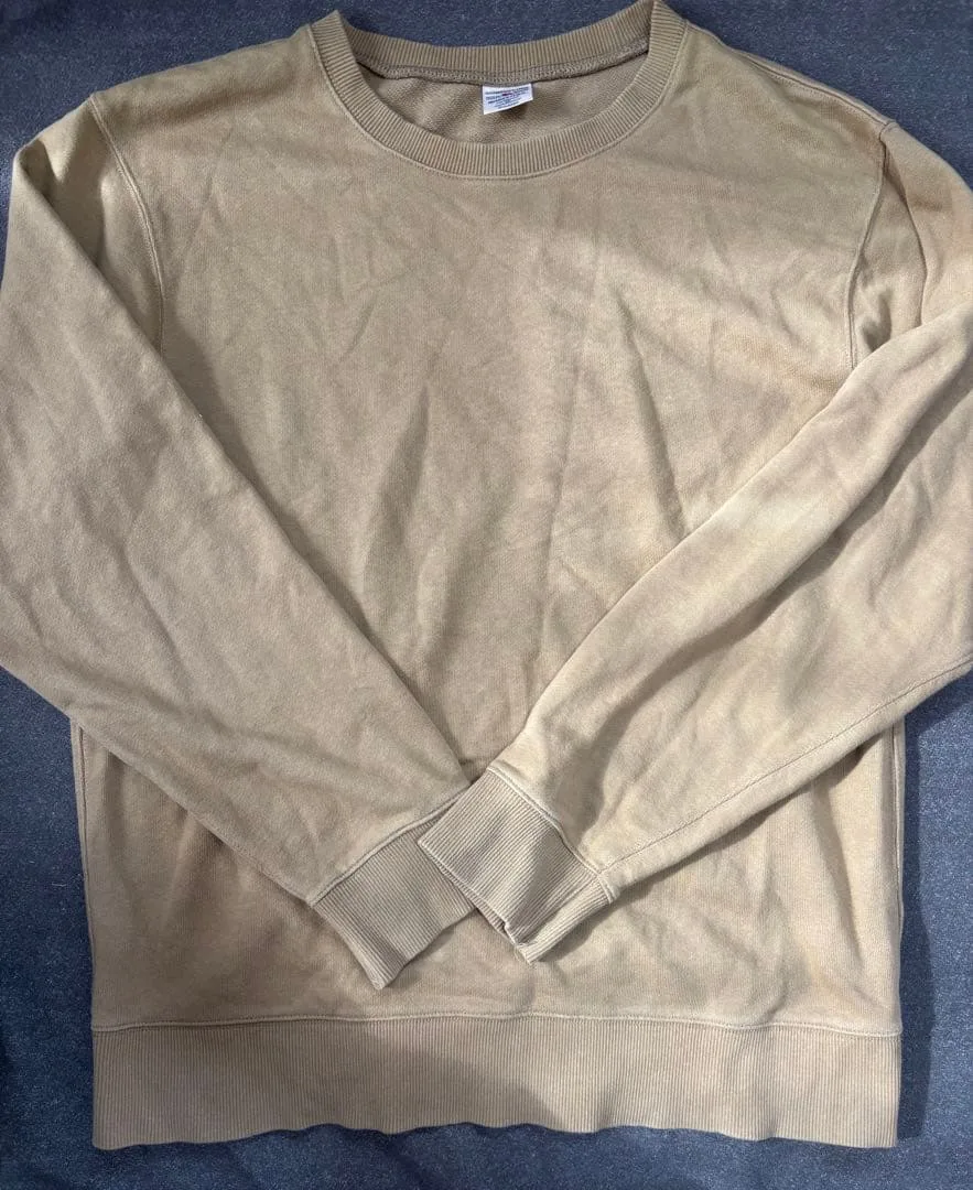 値下げ AVIREX U.S.A. クルーネック スウェット カーキ XL