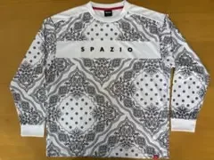 完売品 Spazio ペイズリー柄 長袖シャツ ホワイト Oサイズ