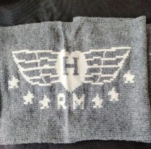 新品 H.R.MARKET ハリウッドランチマーケット ウールロゴマフラー