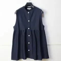 完売2.5万♡自由区 24秋冬♡パールディティールニット ジレ♡ベスト