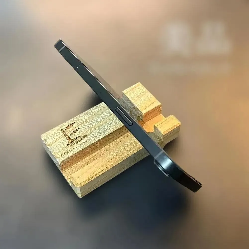 【限定品】木製スマホスタンド 記念品 江戸川清掃工場