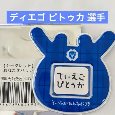 V・ファーレン長崎 ディエゴ ピトゥカ選手【シークレット】おなまえバッジ