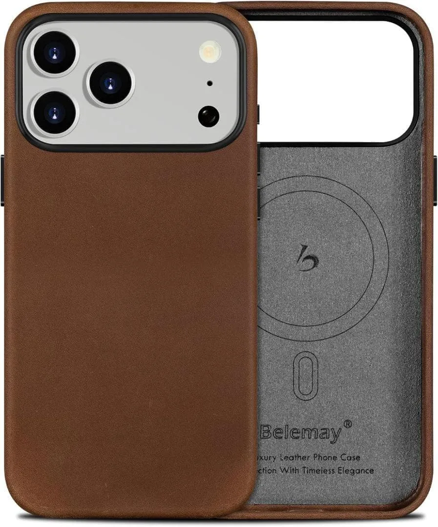 26195 iPhone 18 Pro 対応 ケースカメラボタン 本革