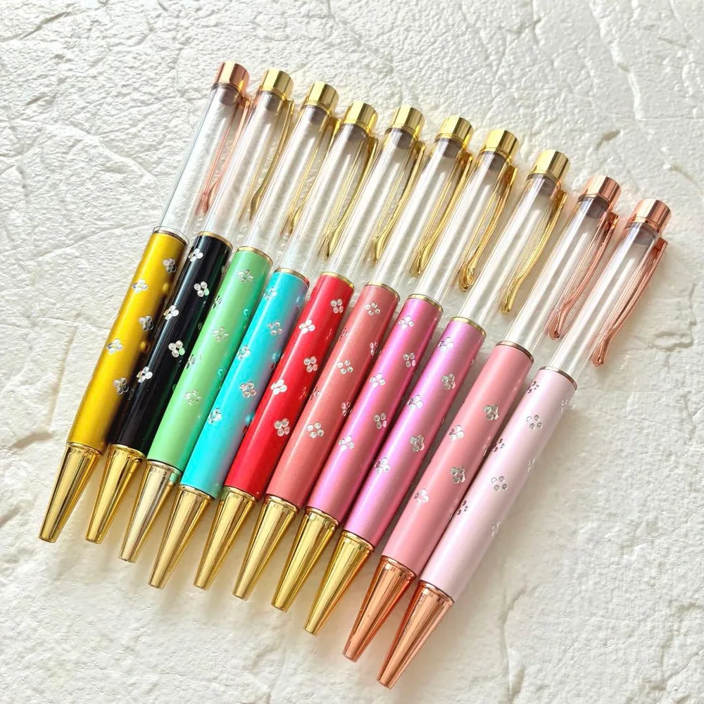 ★訳あり★ハーバリウムボールペン♡本体♡まとめ売り10本セット④花柄