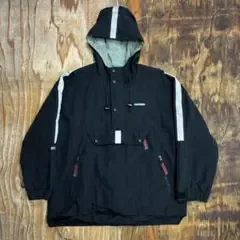 VANS ナイロンアノラックパーカー ブラック ジップ Y2K VINTAGE