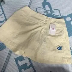 VIVA HEART レディース ゴルフパンツ イエロー ストライプ 40