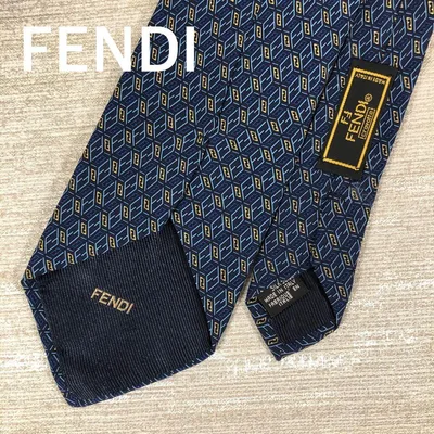 FENDI フェンディ ネクタイ ズッカ柄 総柄 シルク イタリア製