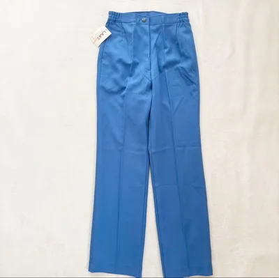 LIMIT リミット センタープレスパンツ M ブルー スラックス タグ付き