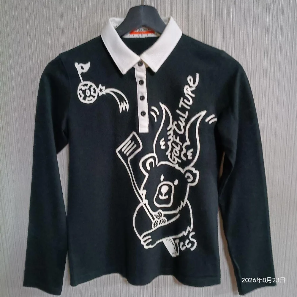 CASTELBAJAC SPORT レディース 長袖ポロシャツ ブラック M