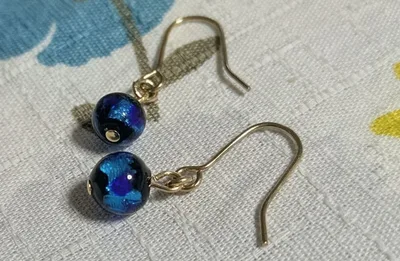 ホタルガラス ピアス