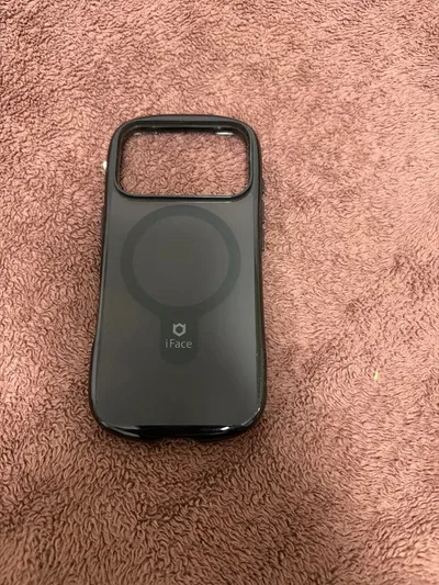 iPhone17pro iface クリアブラック MagSafe対応