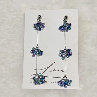 #020 小ぶりピアス/揺れるアクセ/入学式/入園式/ピアス/イヤリング