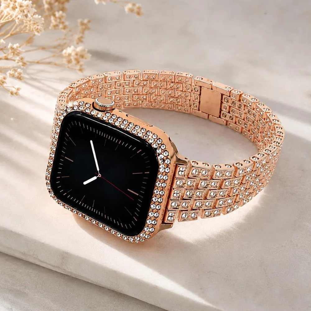 44mm 2点セット AppleWatch ベルト オレンジゴールド シンプル