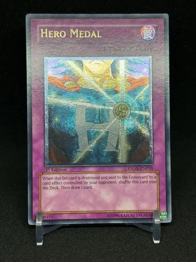 遊戯王 ヒーロー・メダル 英語版 1st STON-EN050 レリーフ 1枚