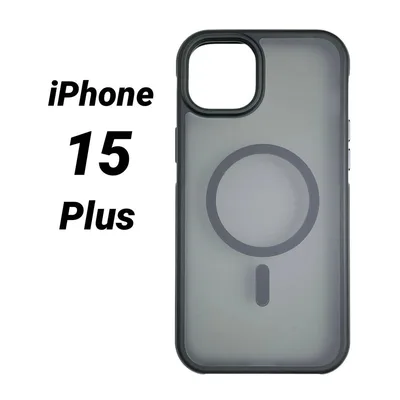 iPhone 15 Plus ケース カバー マグセーフ マット ブラック
