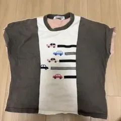 familiar ファミリア 半袖カットソー 100cm くるまモチーフ