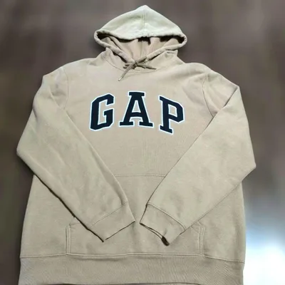 GAP ギャップ プルオーバーパーカー M ベージュ モハーヴェ 裏起毛