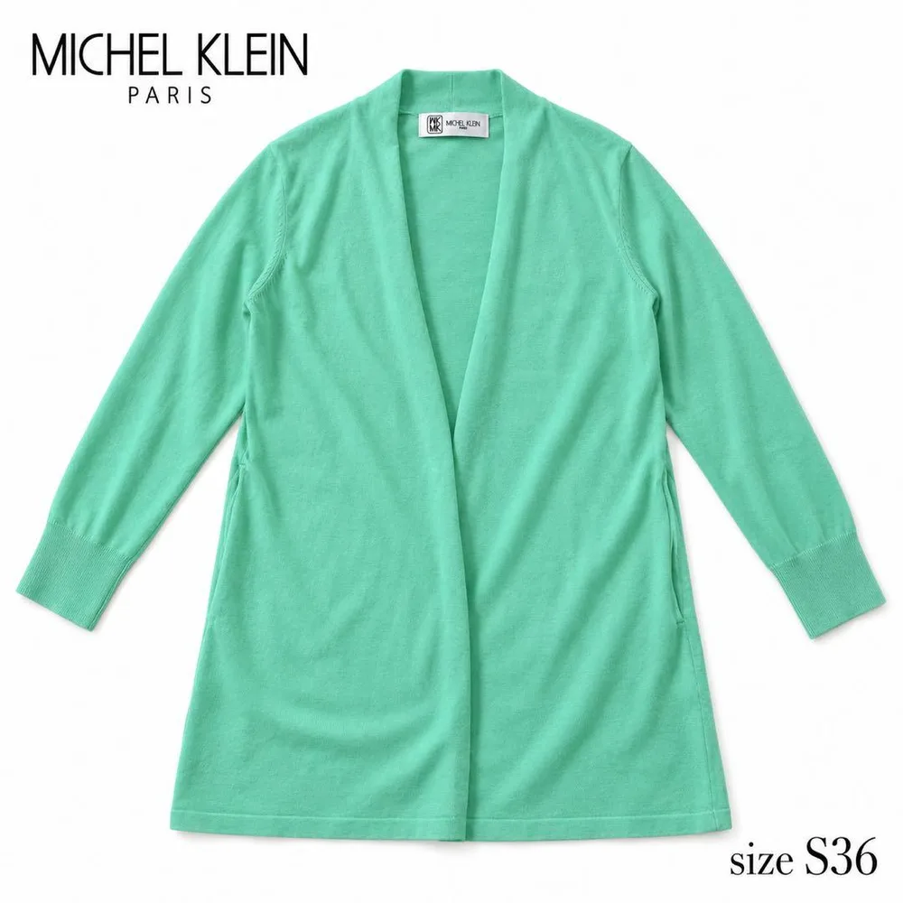 MICHEL KLEIN ミッシェルクラン カーディガン ミント 36 タグ付き