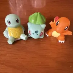 ポケモン初代御三家 ゼニガメ フシギダネ ヒトカゲ 3体セット レトロ ソフビ