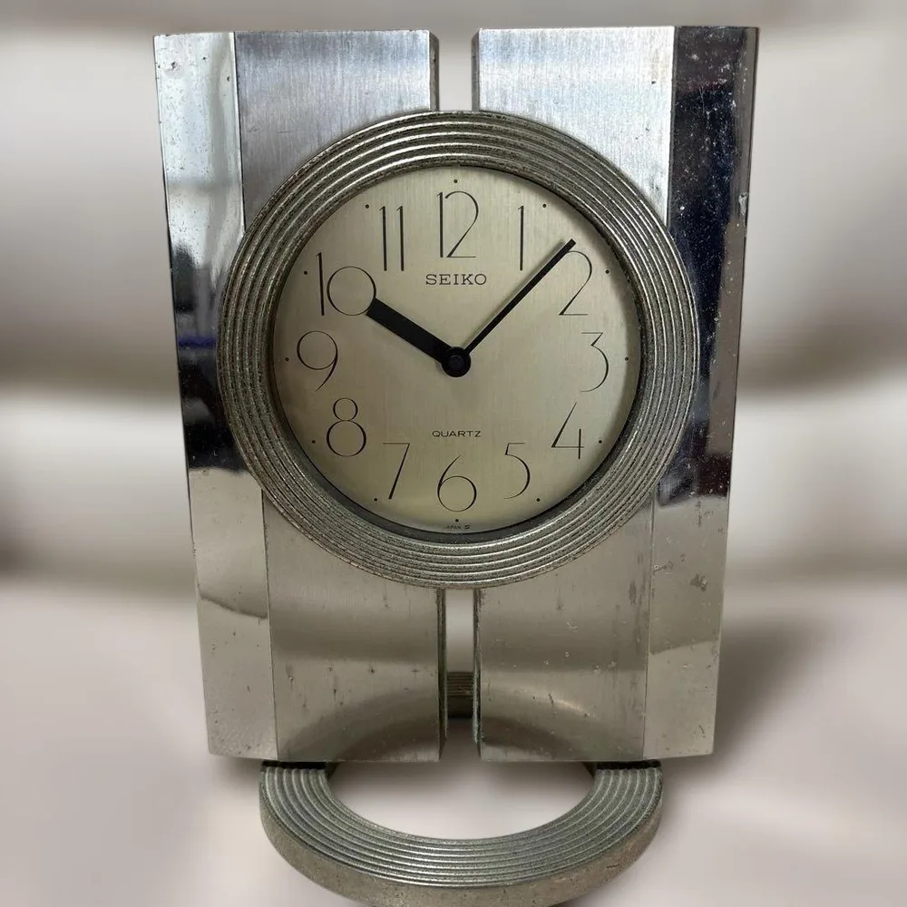 【昭和レトロ】SEIKO セイコー 置時計 クオーツ SG404G ヴィンテージ