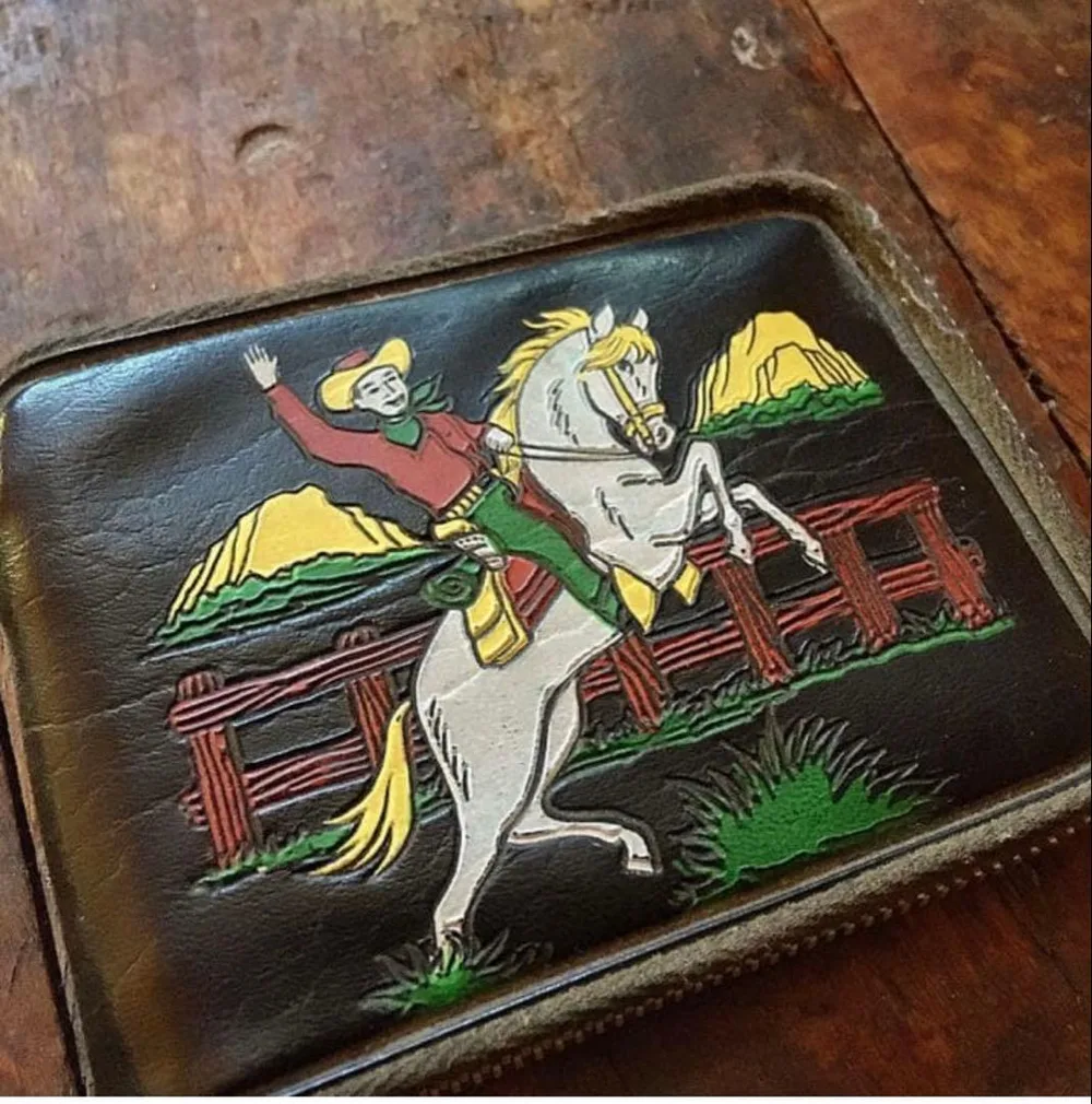 50s ヴィンテージ カウボーイ ウォレット 財布 USA レザー