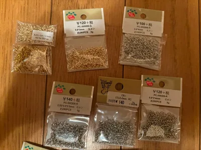 ハンドメイドアクセサリーパーツまとめ売り 丸カン Cカン Tピン ヒートン等