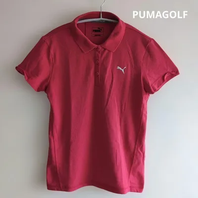 ⛳️PUMAGOLFプーマゴルフ⛳️レディース半袖ポロシャツ Mサイズ ピンク