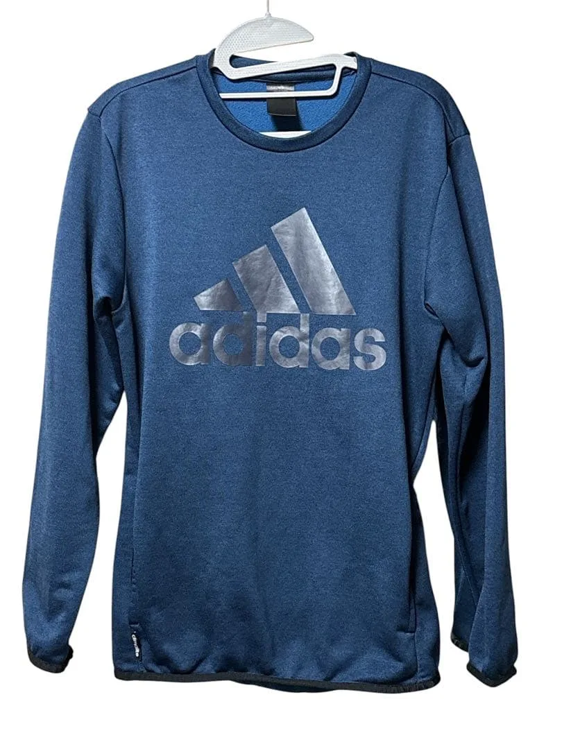 adidas キッズ トレーナー ブルー