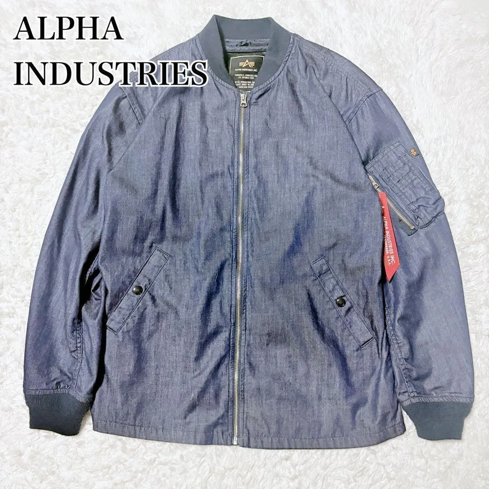 ALPHA INDUSTRIES MA-1 M インディゴ フライトジャケット