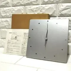 廃盤品✨無印良品 アルミウォールクロック スクエア 正方形 文字なし 壁掛け