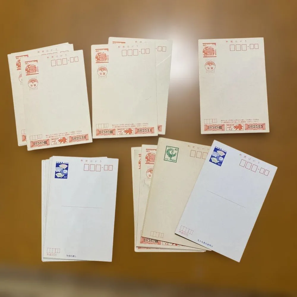 【未使用】官製はがき 40円 60枚まとめ売り(絵葉書11枚含む)