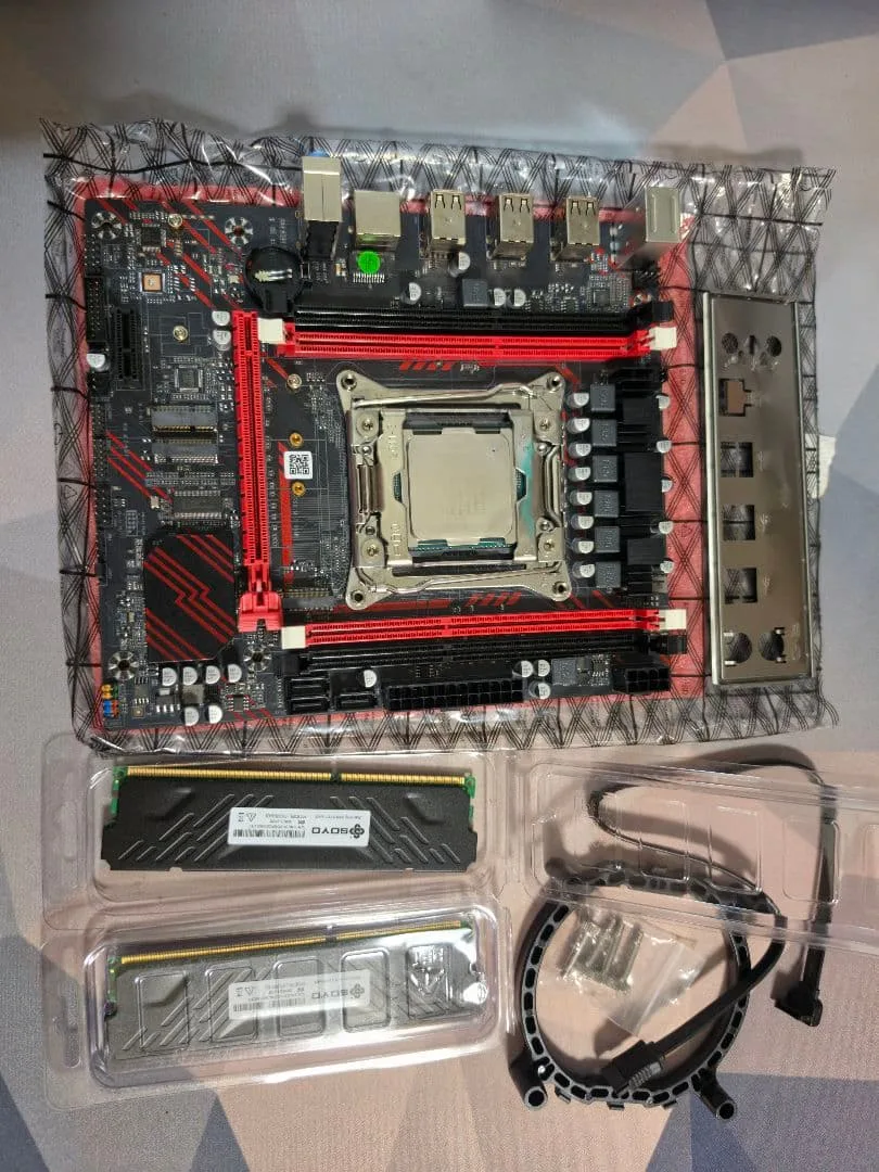 SY-X99E マザーボード CPU 8GB2個メモリ セット デスクトップ