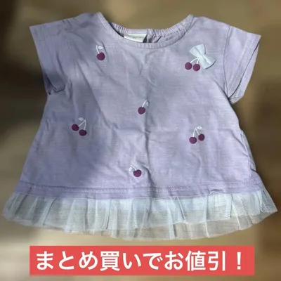 女の子 半袖Tシャツ 80cm