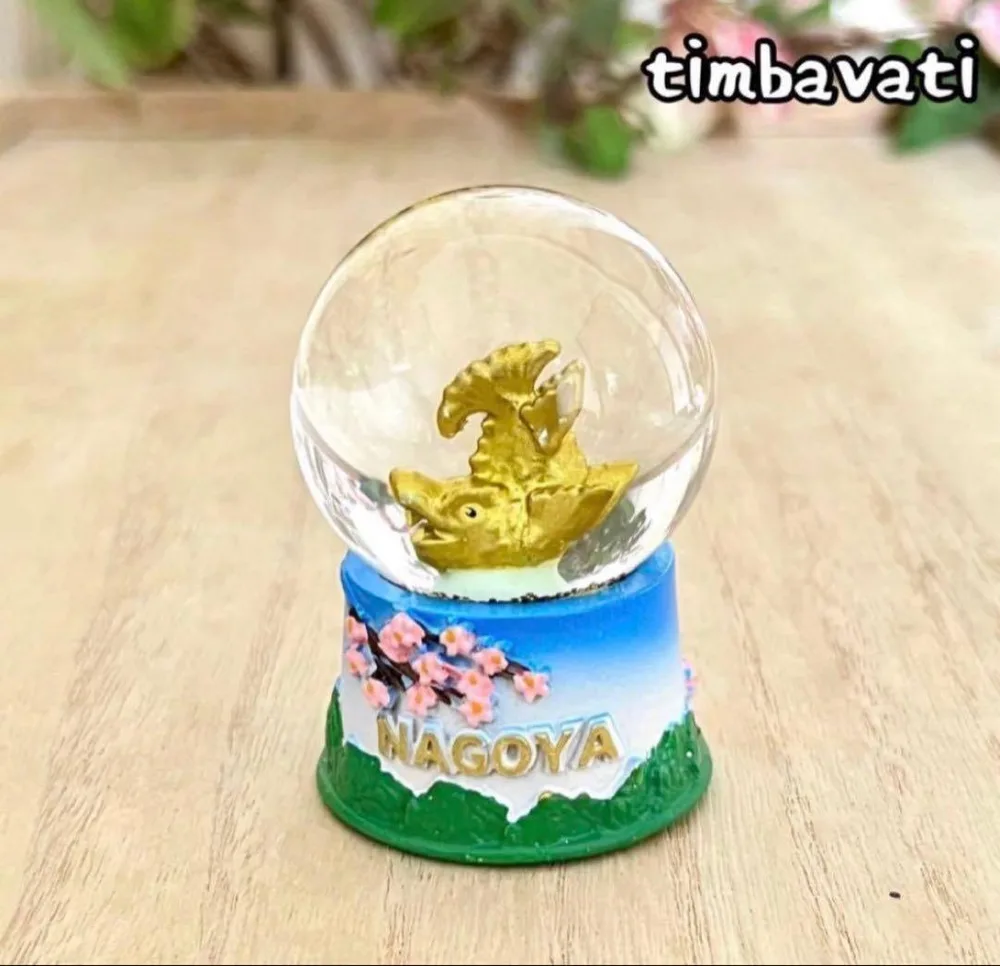 ☆新品☆【日本】名古屋 シャチホコ スノードーム *お土産 ご当地 *