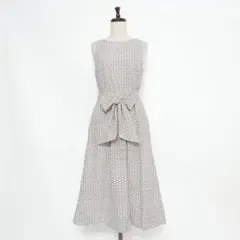 美品 アリス+オリビア 総柄ワンピース モノトーン サイズF*GD1109