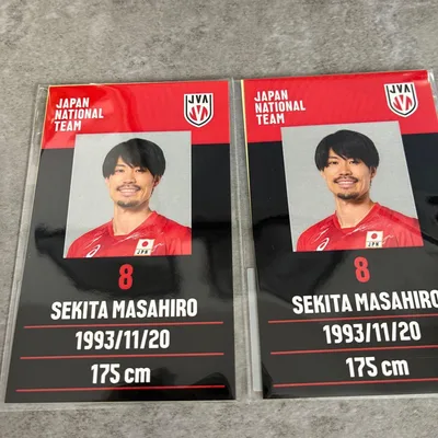 モバガチャ バレーボール 男子日本代表 ステッカー 関田誠大 シール