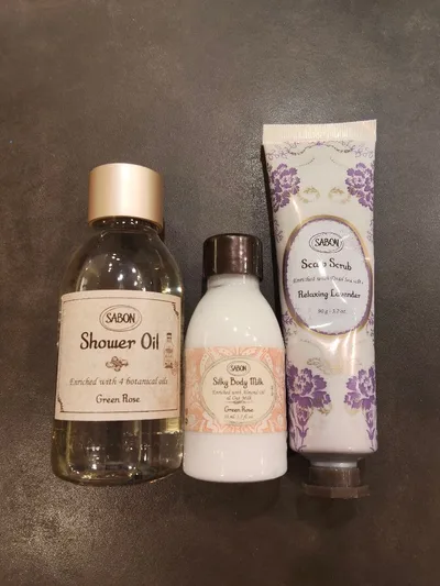 SABON シャワーオイル ボディミルク スカルプスクラブ 3点セット