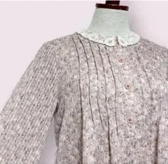 vintage ヴィンテージ ワンピース 花柄 レース襟 レトロ USA 古着