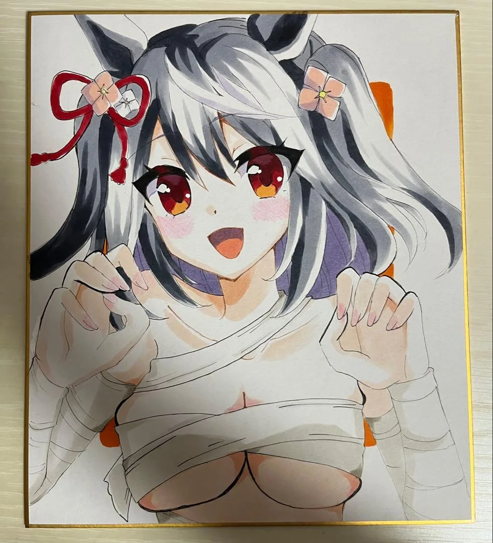 ウマ娘 キタサンブラック ハロウィン ファンアート 手描きイラスト