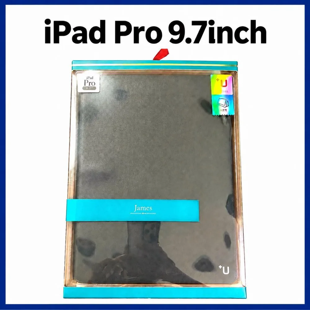 iPad Pro 9.7inch 保護ケース ブラック 黒 PUレザー 高級感