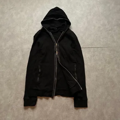 archive grunge Parka y2k black