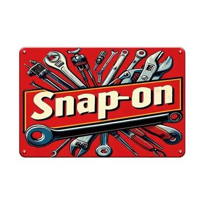 新品 Snap-on スナップオン ブリキ看板 ガレージ 工具 レトロ